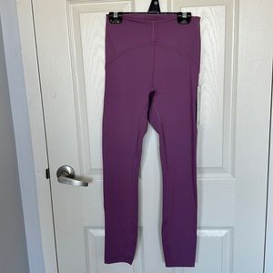 Lululemon instill tight 25” size 4 BNWT vintage plum